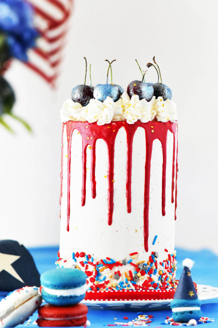 Strawberry Shortcake Show-stopper: Stack the Deck with This Fondant-tastic, Berry Delicious Cake for July 4th!
