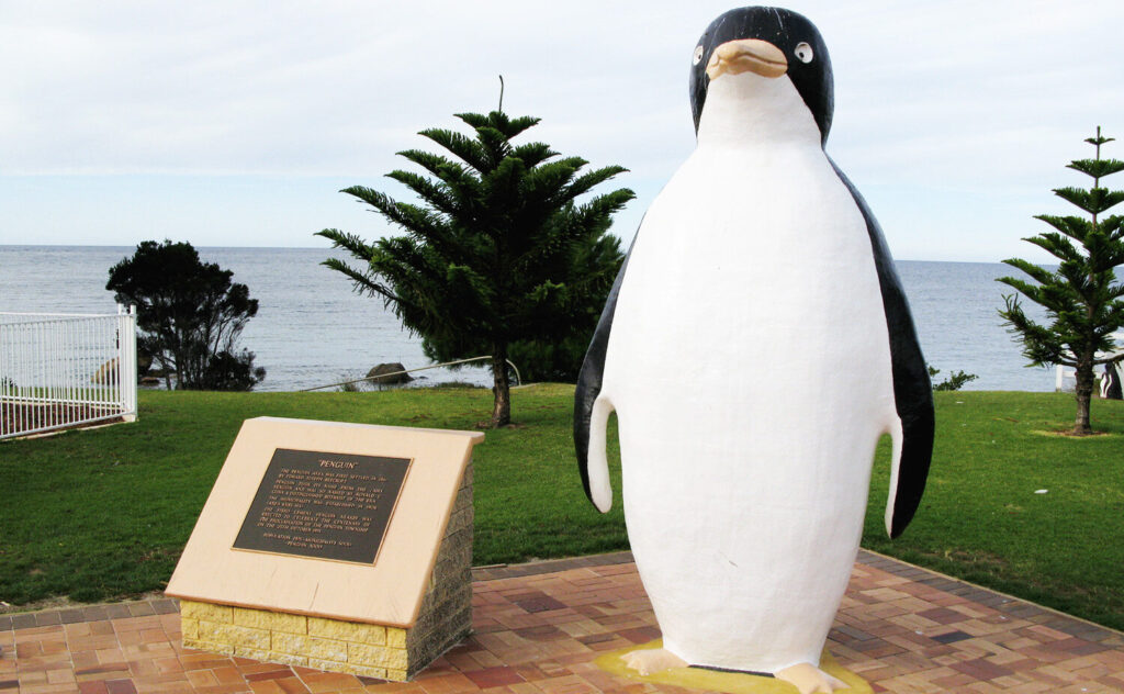 Animal Names for towns. Penguin, Tasmania