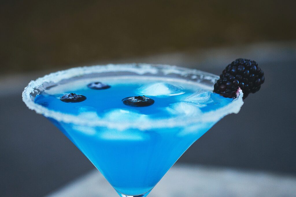 Blueberrytini Cocktail Recipe adventuregirl.com
